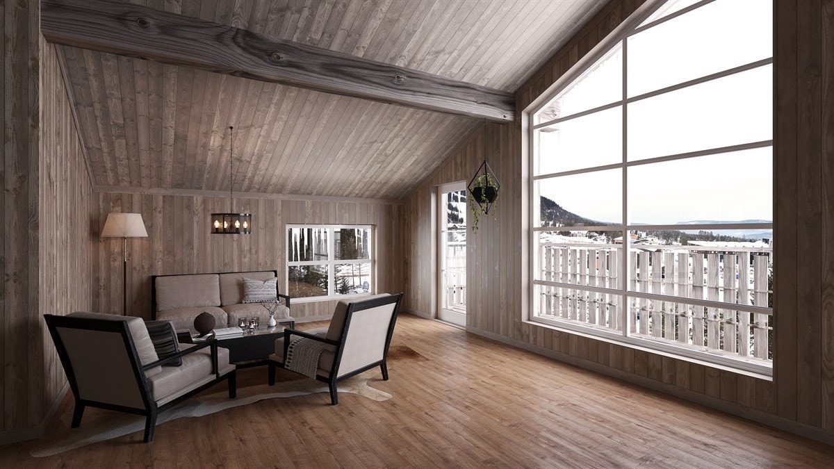 Loftstuen i leilighetstype C og D over 2.+3.etg. Galleribilde