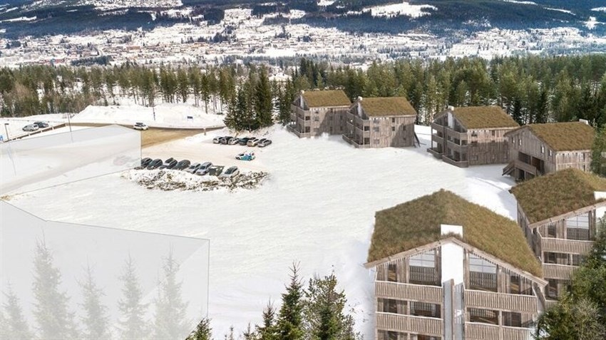 Prosjekterte fritidsleiligheter. Salgsstart Hus 1-4 mandag 27.03 Galleribilde