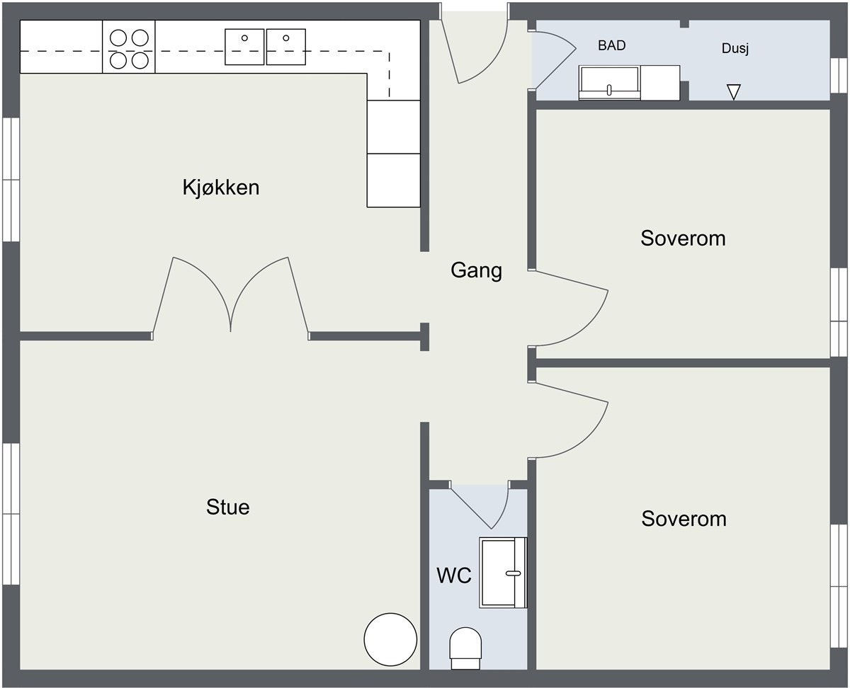 Plantegning. Galleribilde