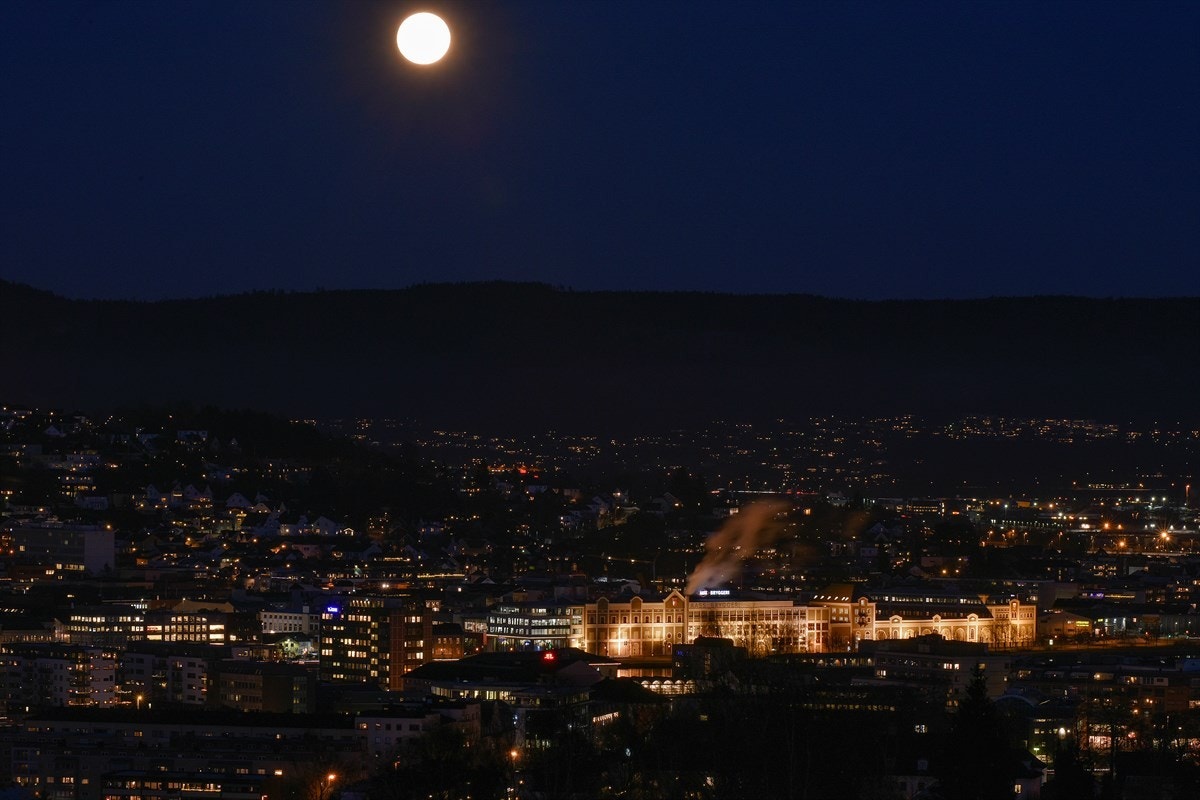 Eiendommen har en fantastisk utsikt over Drammen og Lierdalen. Galleribilde