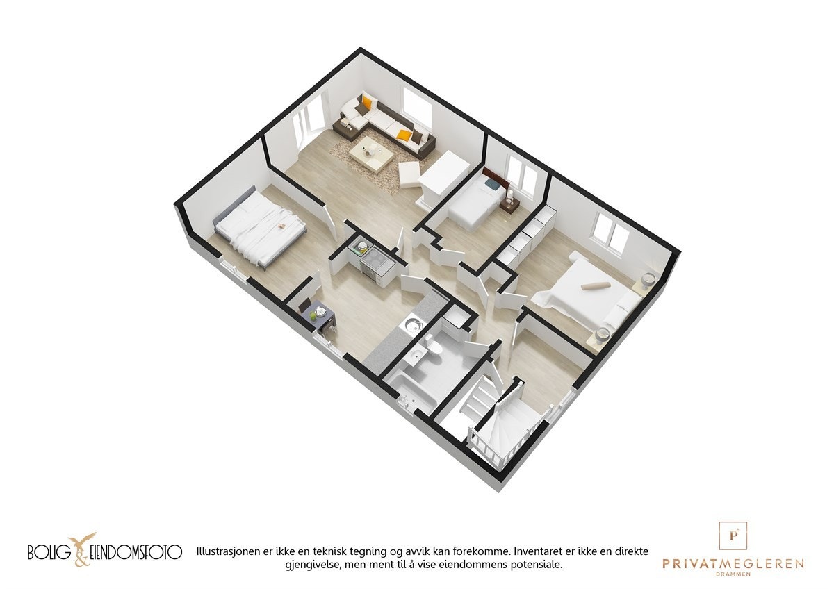 Plantegning første etasje. Galleribilde