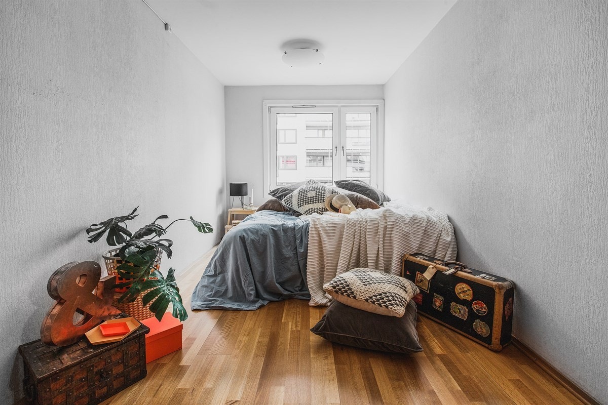 Leilighetens tre soverom har ulike, men gode størrelser til sine formål. Galleribilde