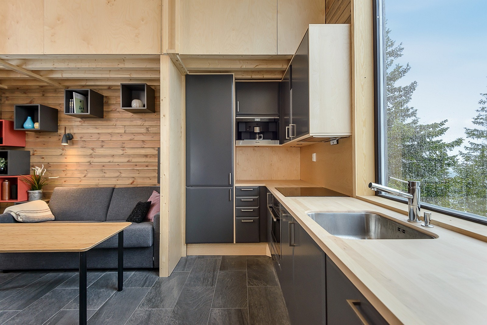 Bilde fra visningshytte. Galleribilde