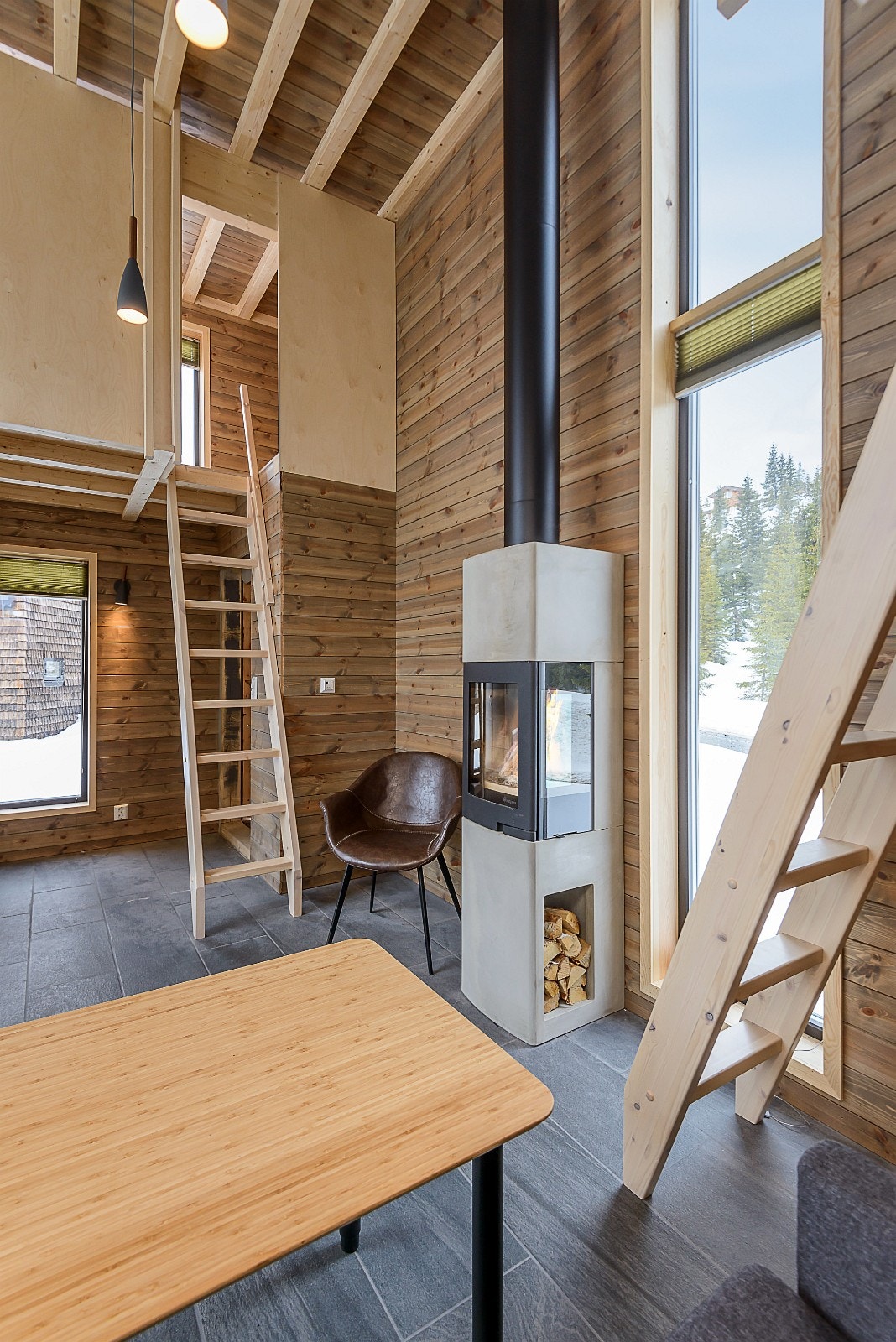 Bilde fra visningshytte. Galleribilde