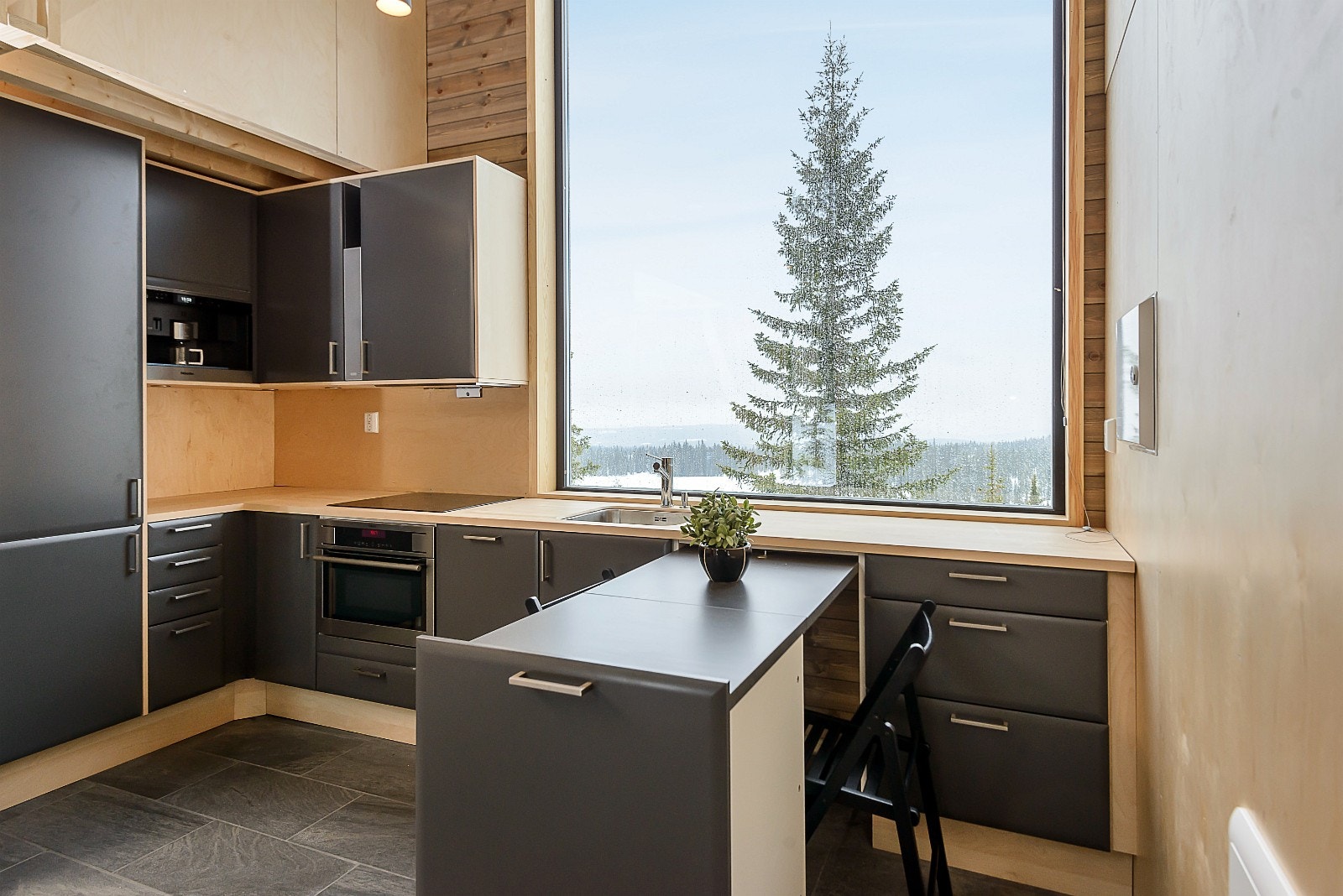 Bilde fra visningshytte. Galleribilde