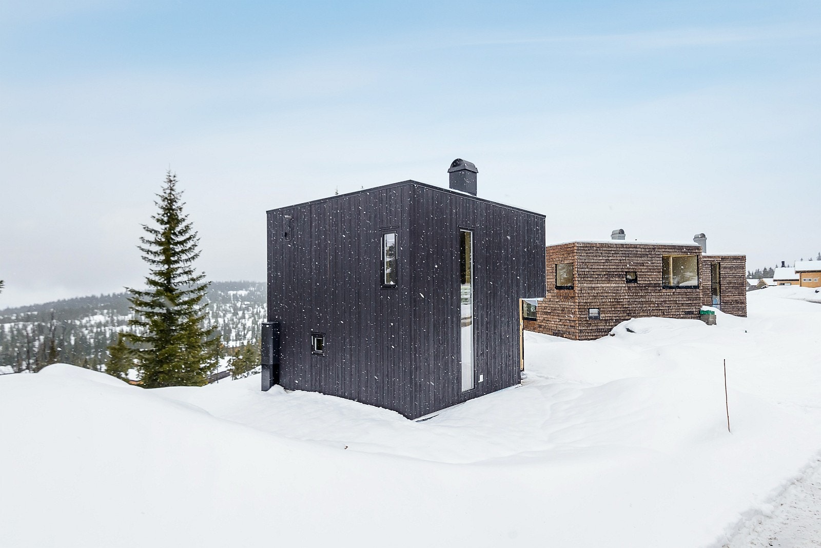 Bilde fra visningshytte. Galleribilde