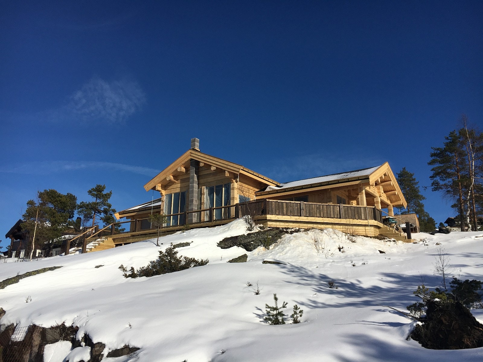 Bilder av hytte under oppføring 10/3-17 Galleribilde