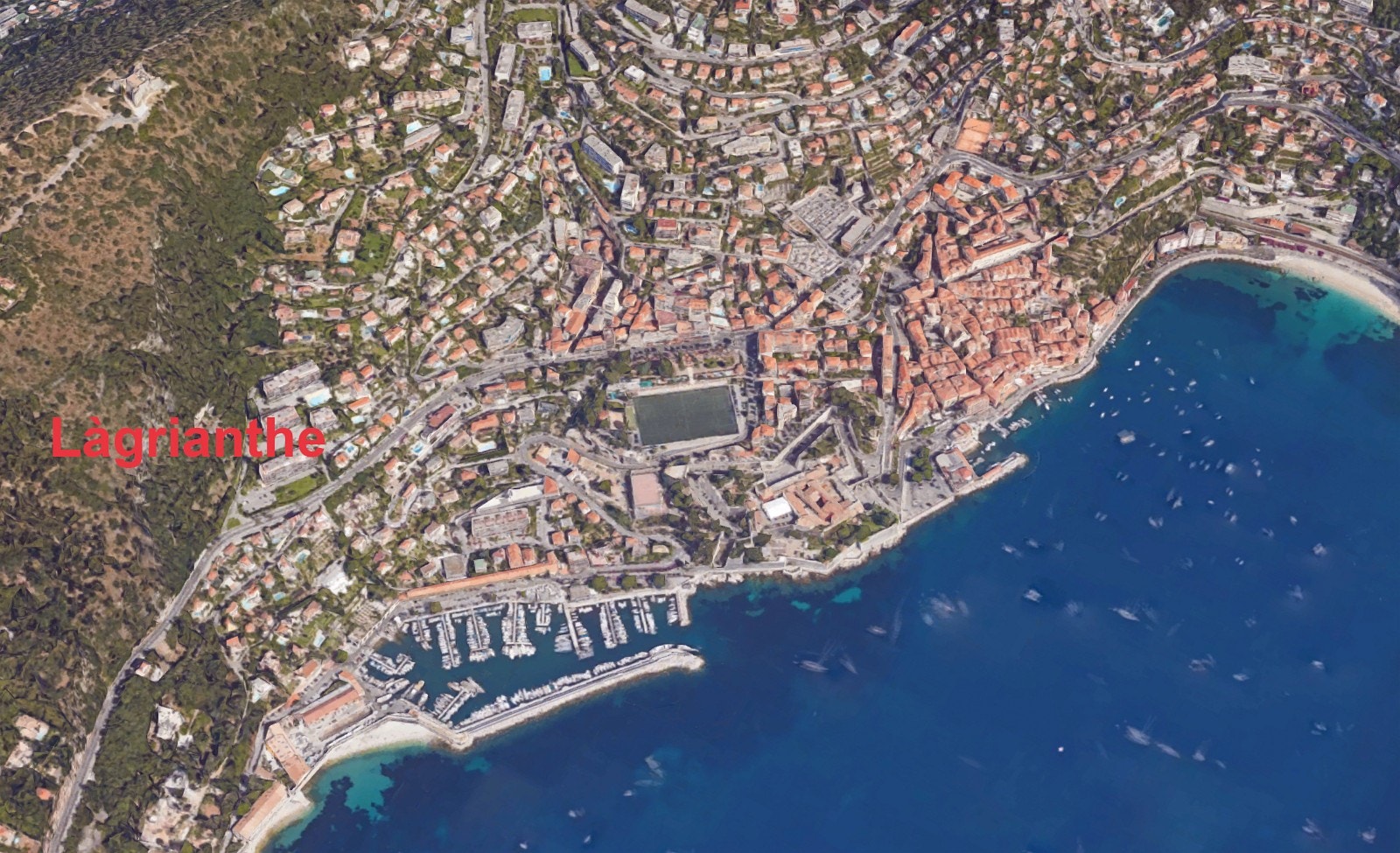 Kart Villefranche og leilighetskomplekset Làgrianthe Galleribilde