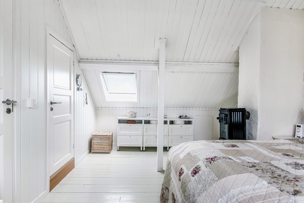 Malte veggflater og skråtak. Galleribilde