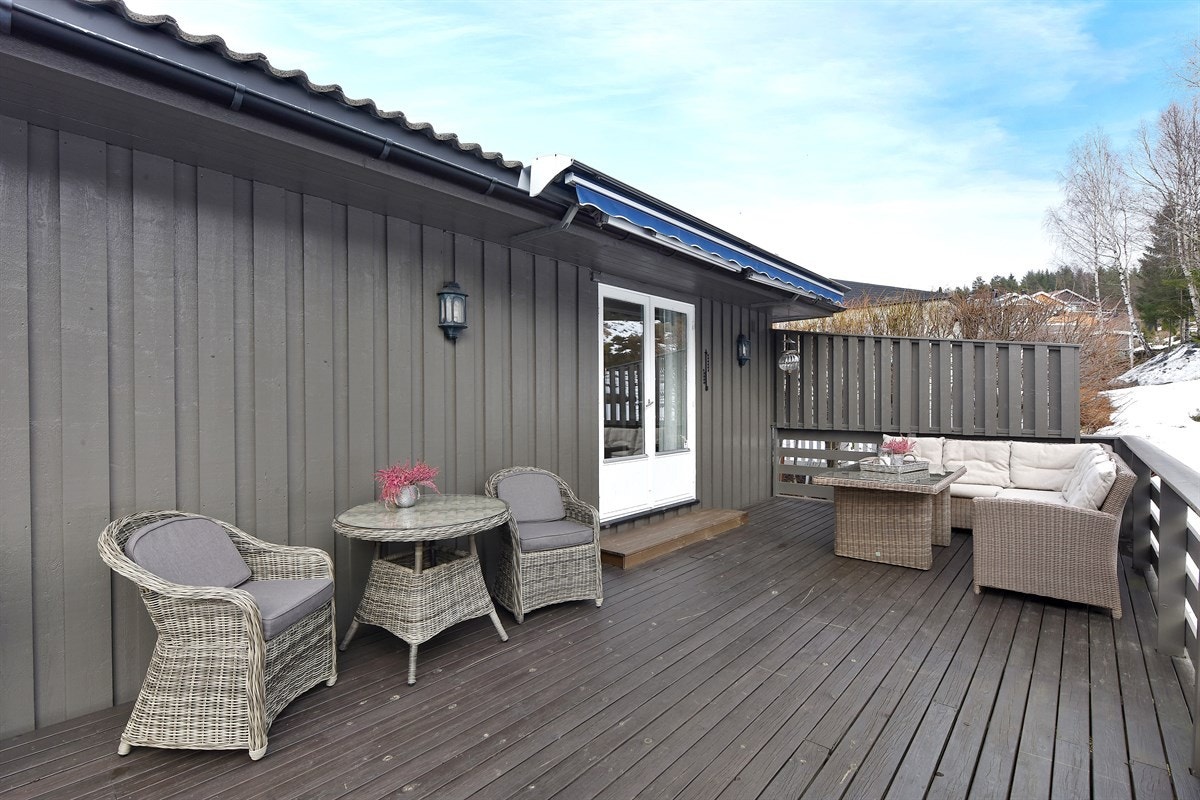 Det er gode solforhold på eiendommen. Galleribilde