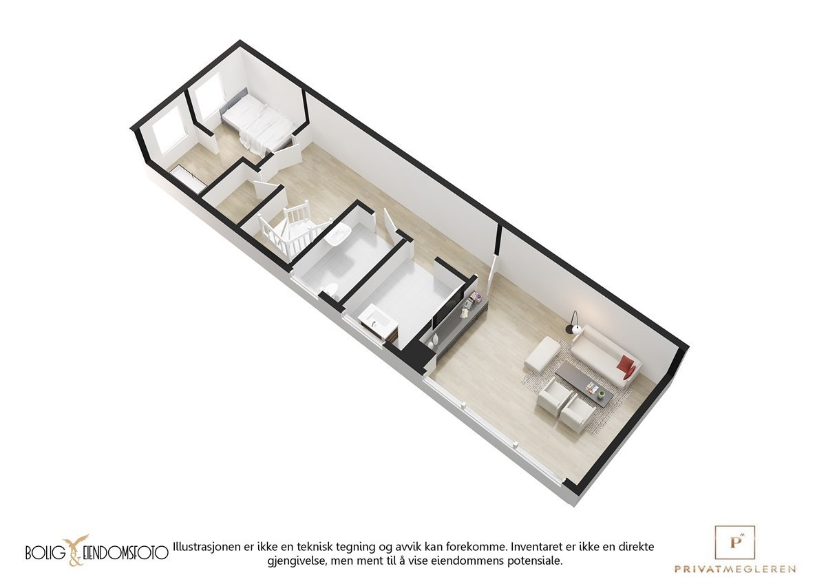 Plantegning underetasje. Galleribilde