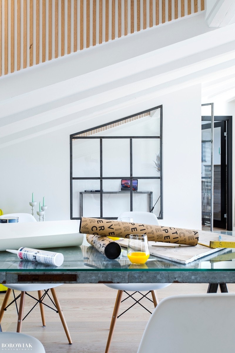 Industrielt preg på soverom/kontor Galleribilde