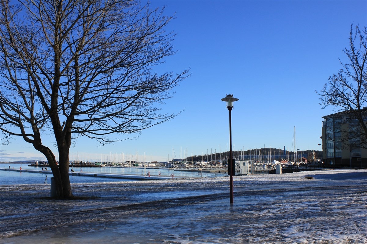 Med gresslette, sandstrand, lekeapparater og sandvolleyballbane er forholdene lagt til rette for både store og små. Galleribilde