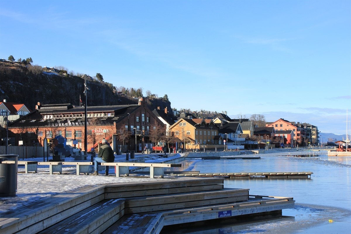 Her kan du spasere langs bryggepromenaden Galleribilde