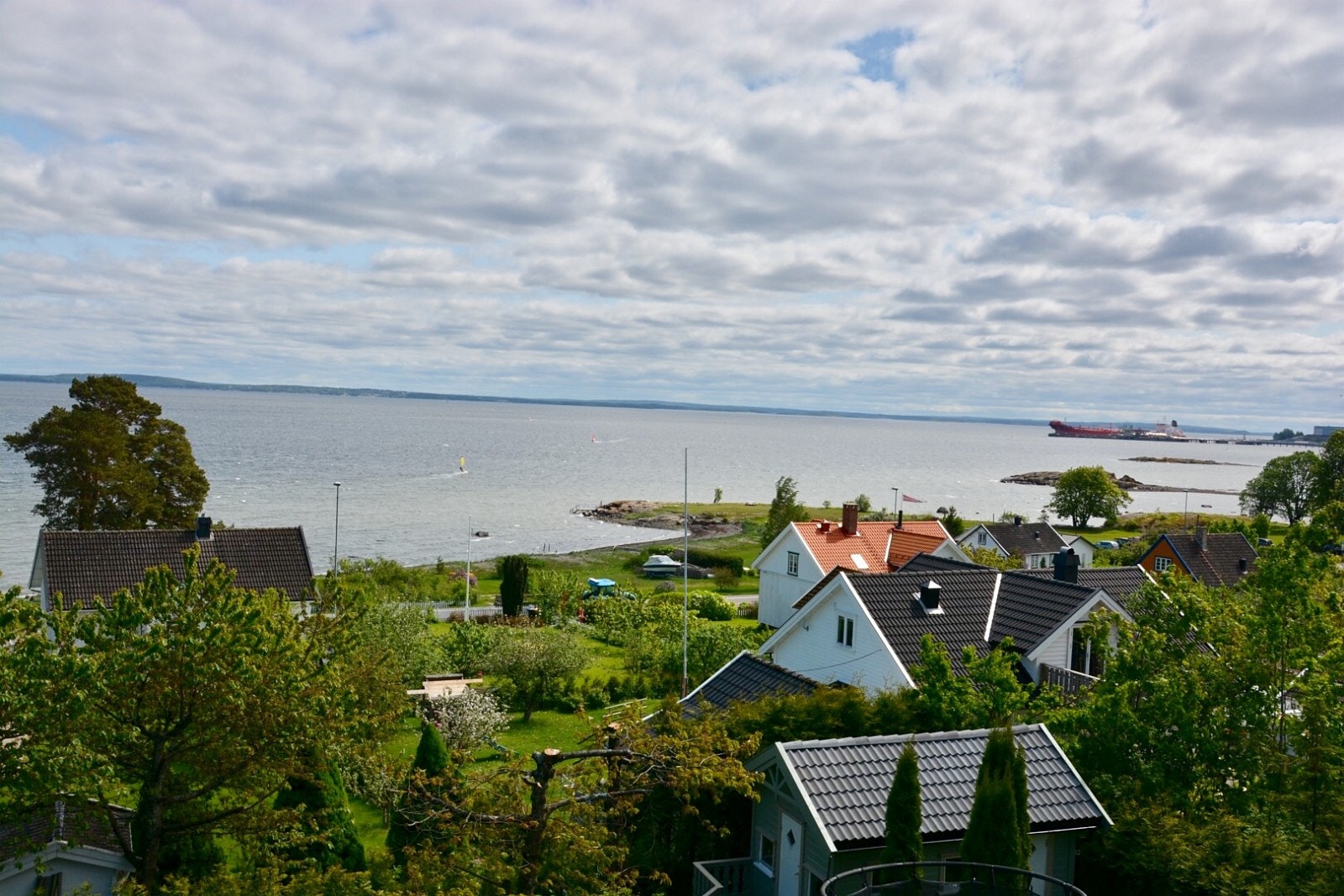 Utsikt fra balkongen Galleribilde