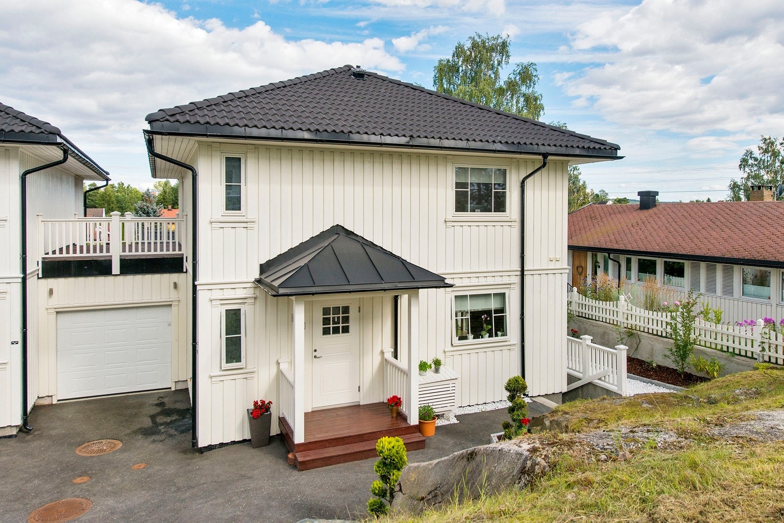 Fasade ved inngangspartiet Galleribilde