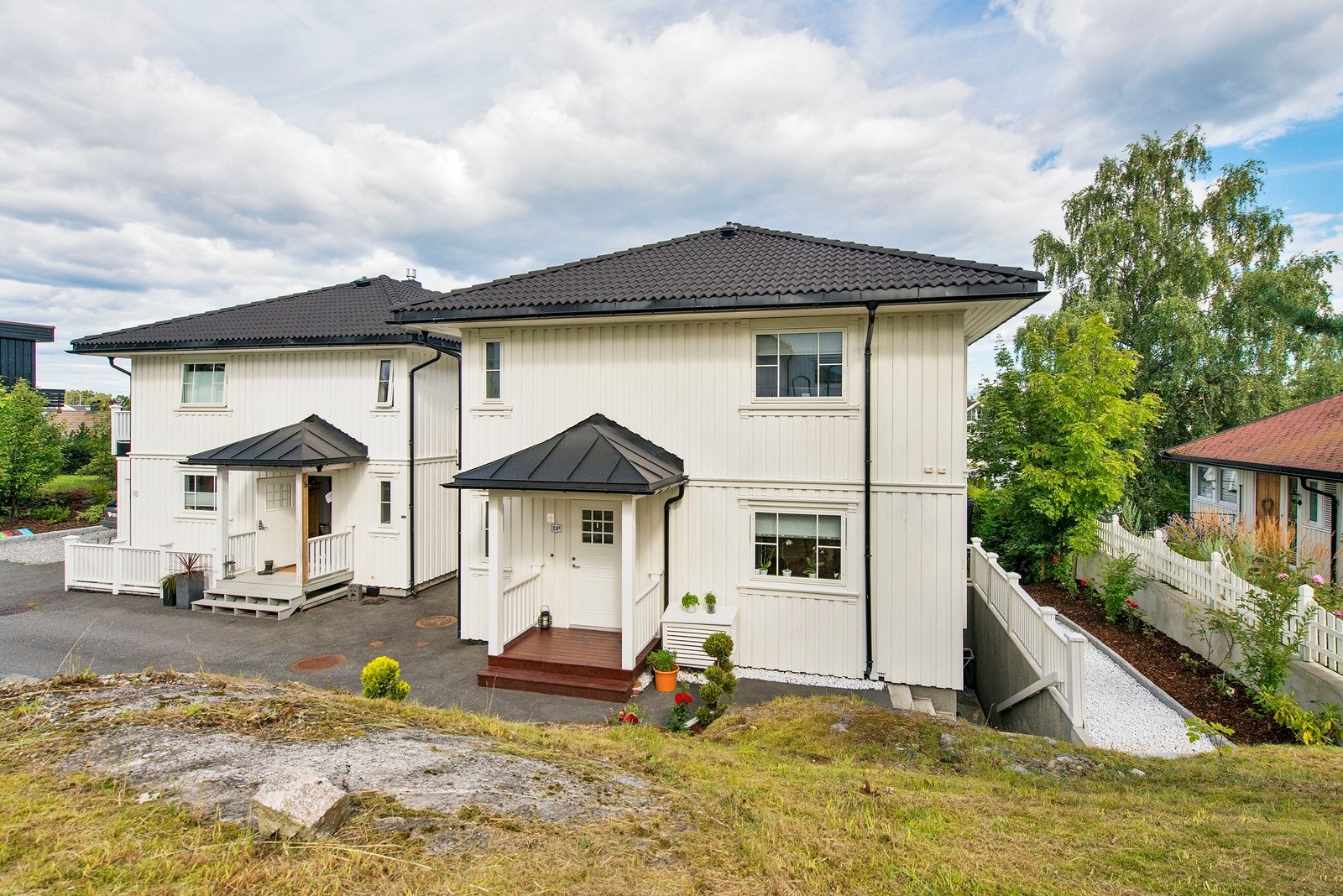 Fasade ved inngangspartiet Galleribilde