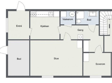 Plantegning - ikke målbart Galleribilde