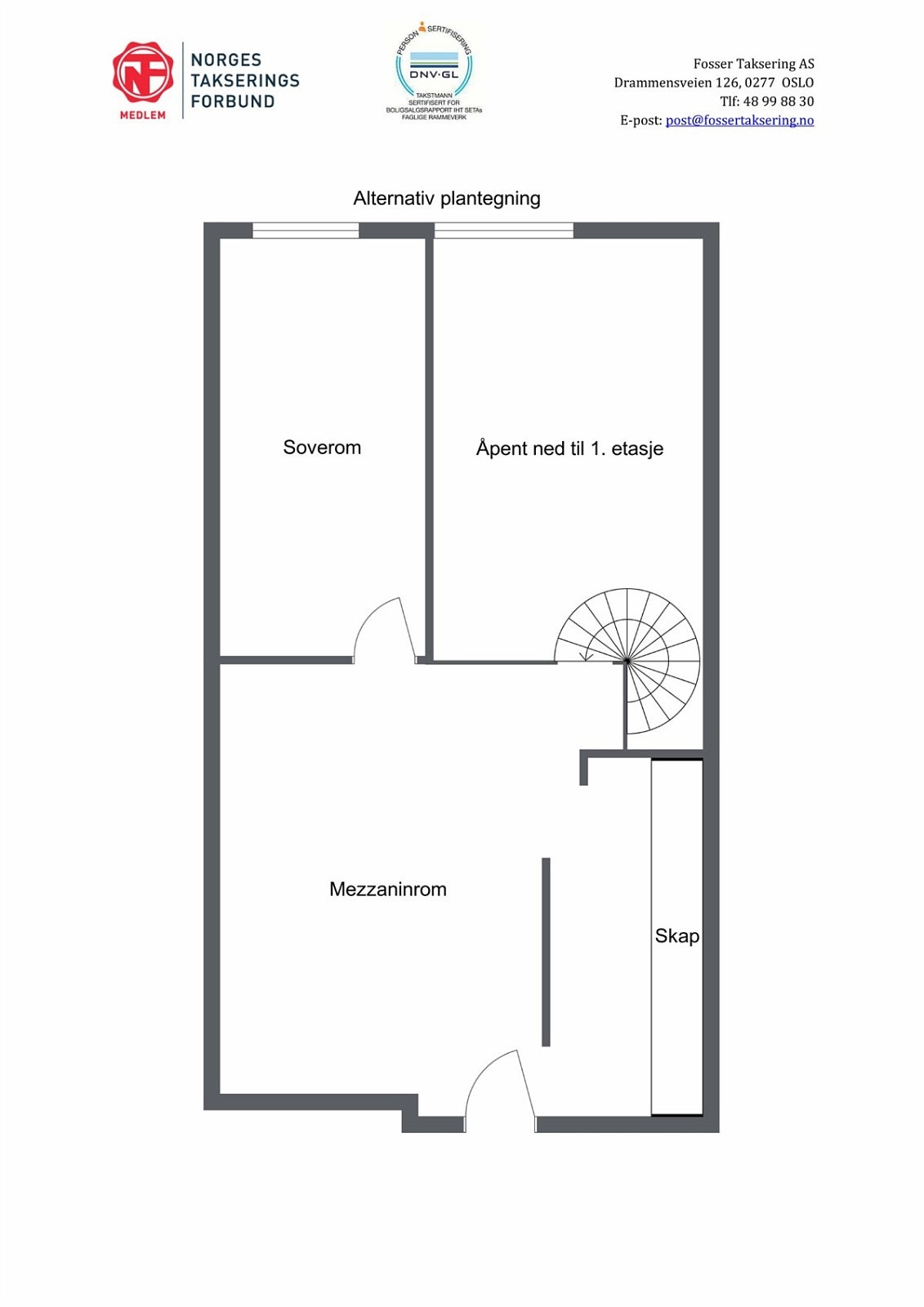 2.Etasje alternativ planskisse Galleribilde