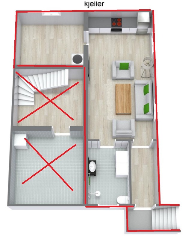 plantegning Galleribilde