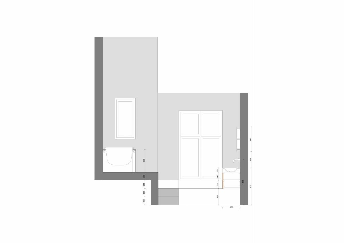 Lengdesnitt av badet Galleribilde