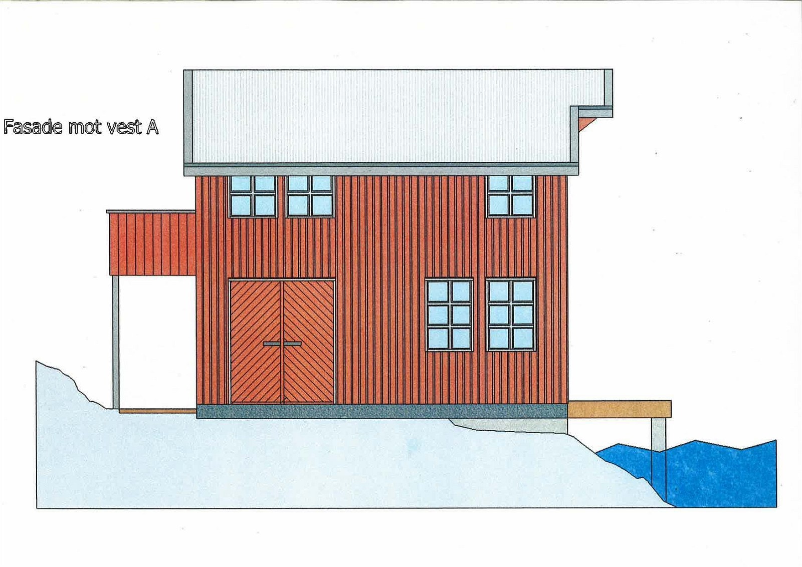 Brygge for ny sjøhusrekke Galleribilde