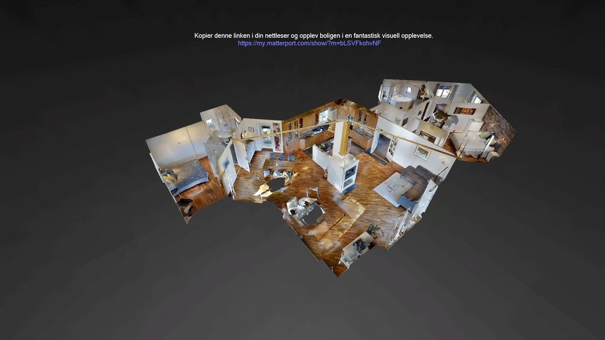 Kopier denne linken i din nettleser og opplev boligen i en fantastisk visuell opplevelse: https://my.matterport.com/show/?m=bLSVFkohvNF Galleribilde