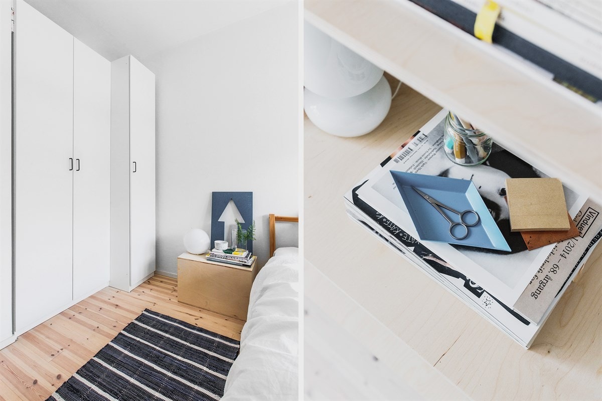 Det er godt med garderobeskap på hovedsoverommet. Galleribilde