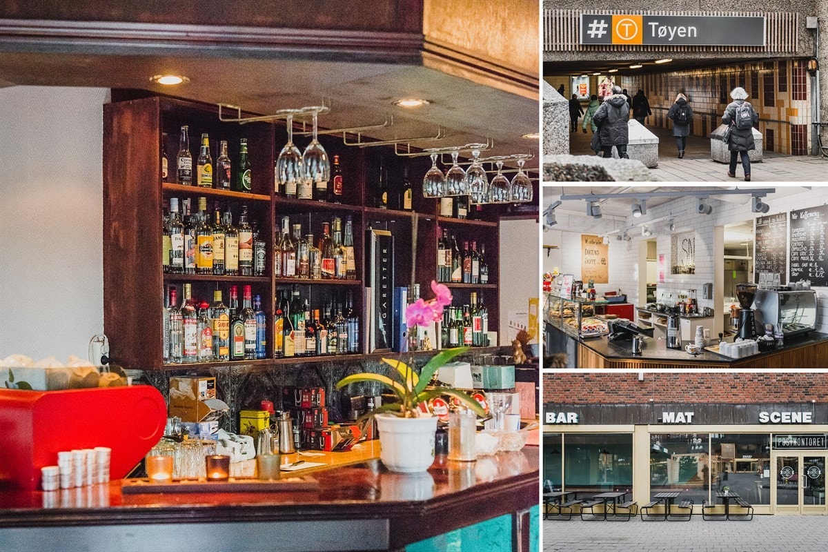 På Tøyen Torg like ved finner du t-bane, butikker, bibliotek og kafeer, puber og serveringssteder - hvorav flere scorer høyt på byens trendbarometer! Galleribilde