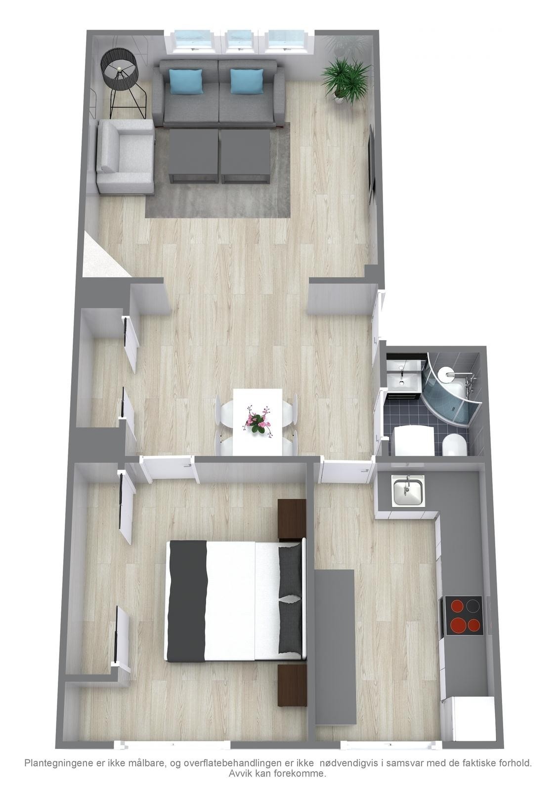 3D planskisse - ikke målbar Galleribilde