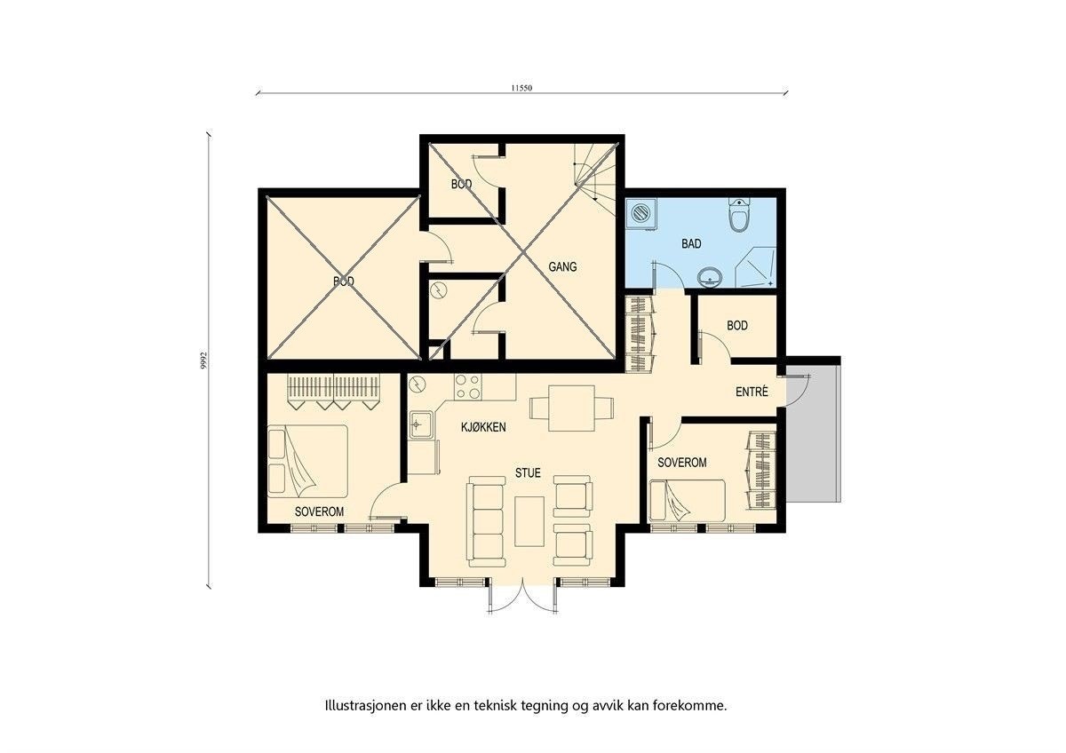 Plantegning Galleribilde