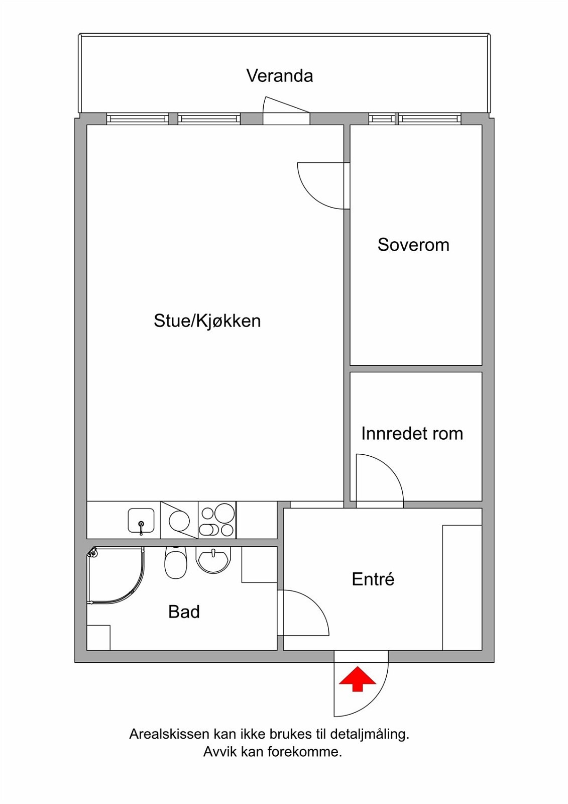 Plantegning 2D Galleribilde