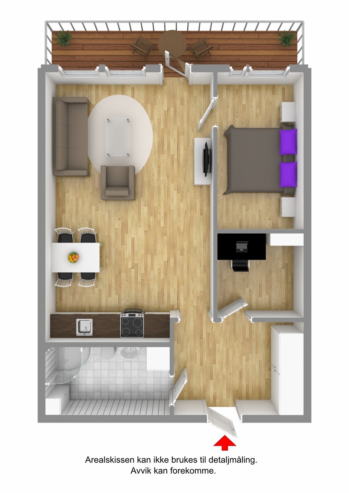 Plantegning 3D Galleribilde