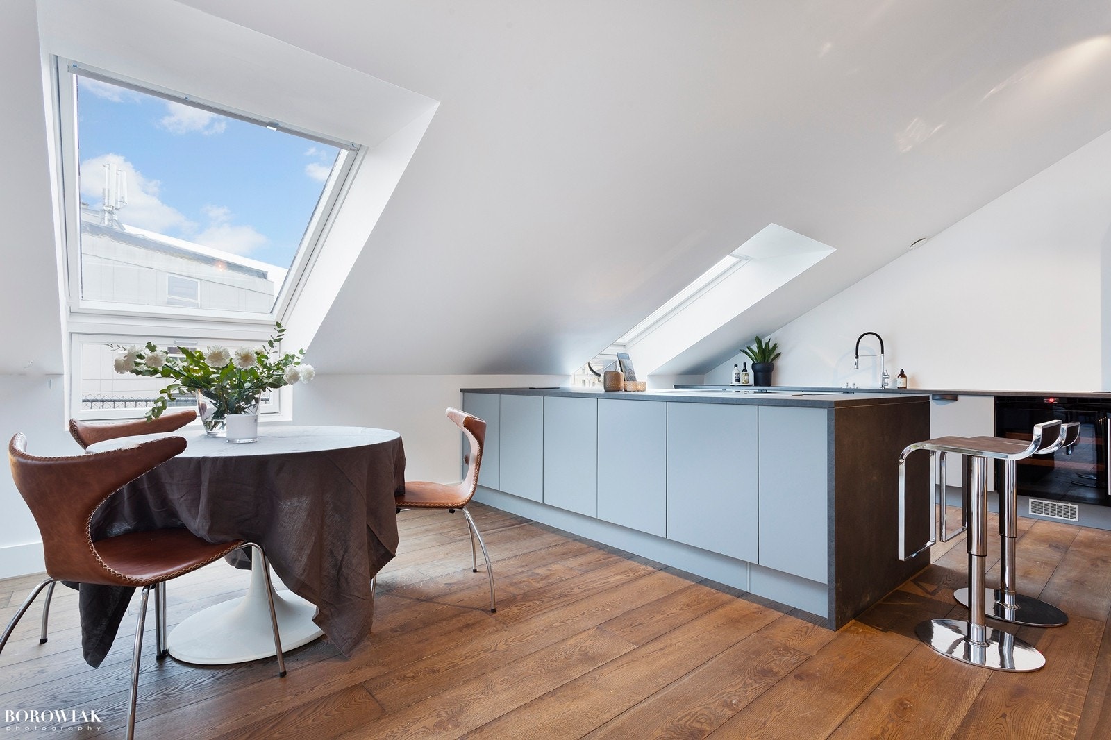 Spisestue med utsikt Galleribilde