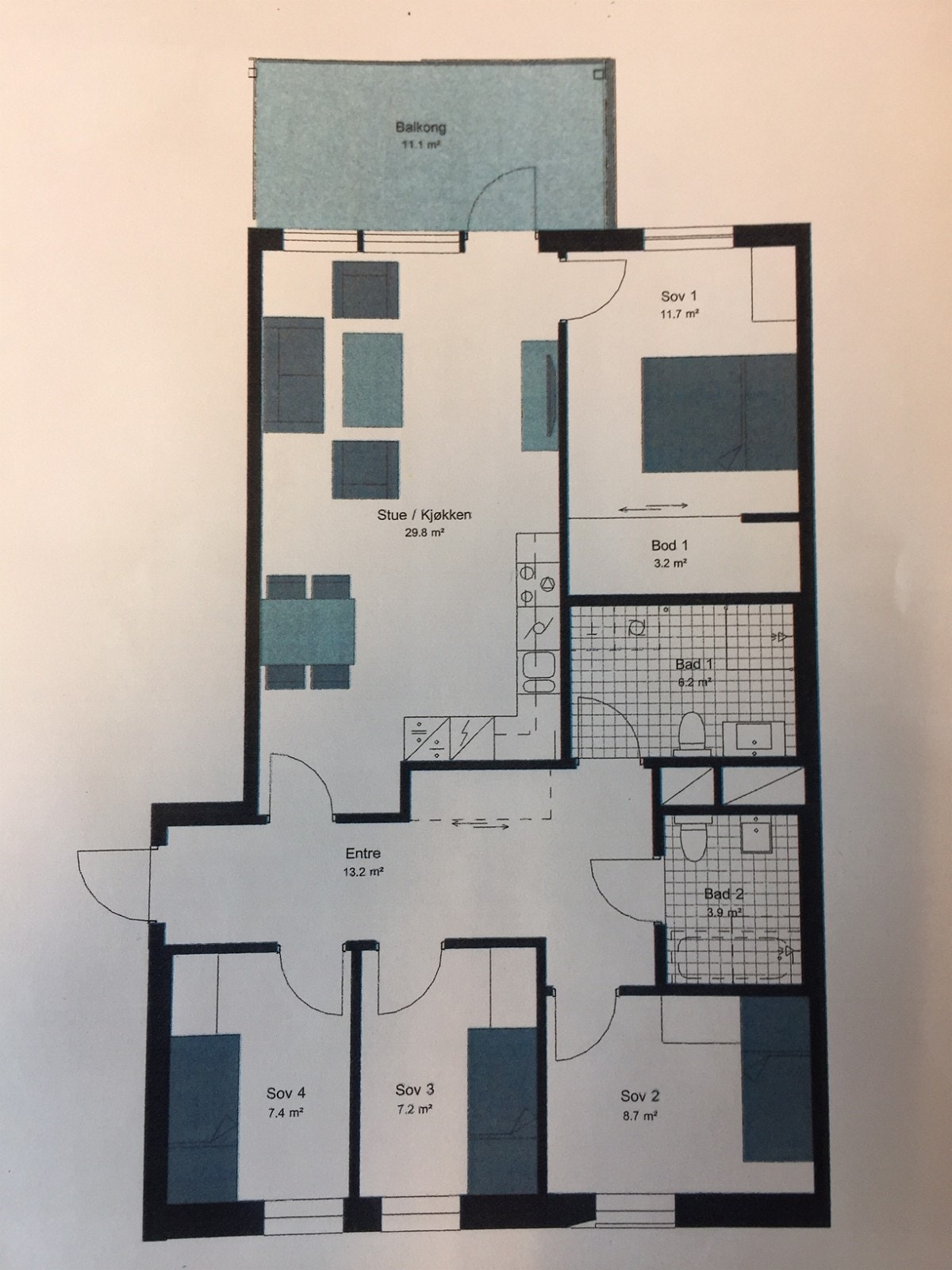 Plantegning Galleribilde