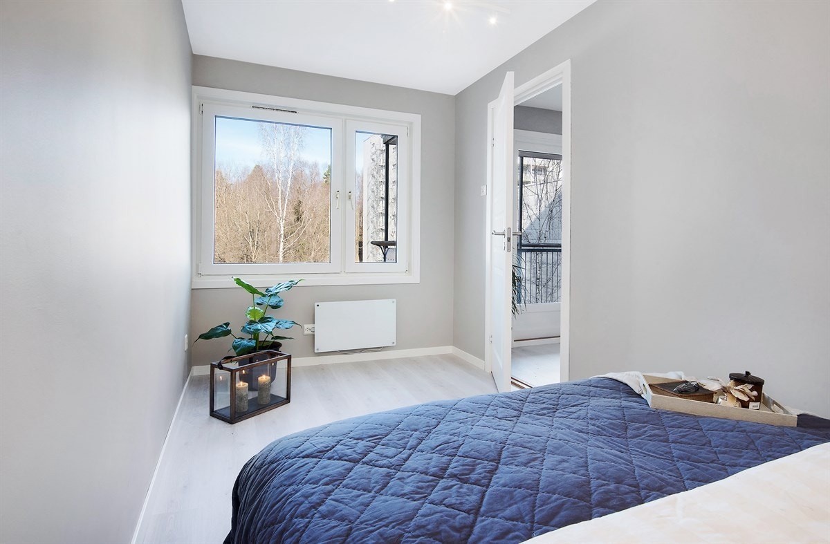 Soverommet fremstår som lyst og delikat. Galleribilde