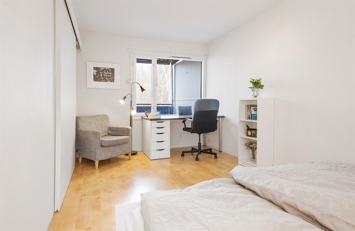 Hovedsoverommer har i dag en praktisk kontorløsning. Galleribilde