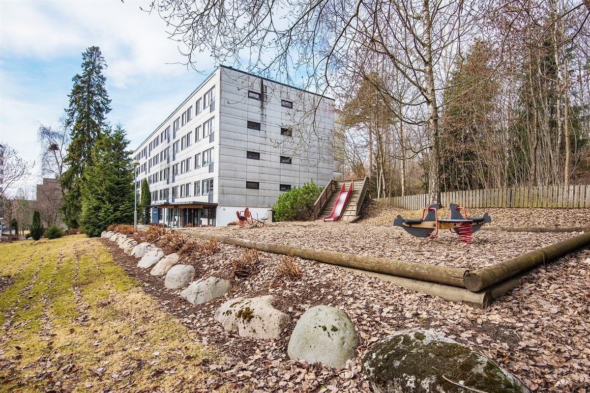 Området er godt opparbeidet, her med lekeplass for de minste. Galleribilde