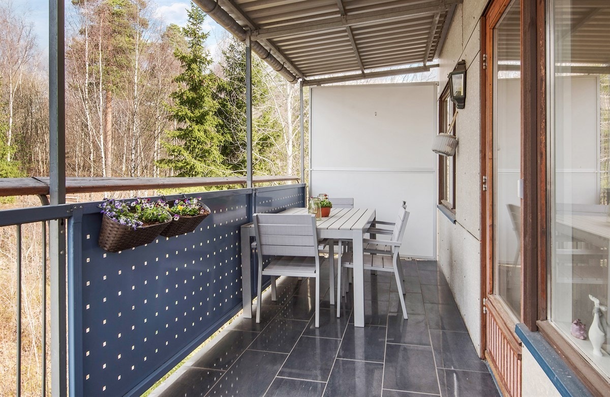 Nordvestvendt balkong på 10,85 kvm. Galleribilde