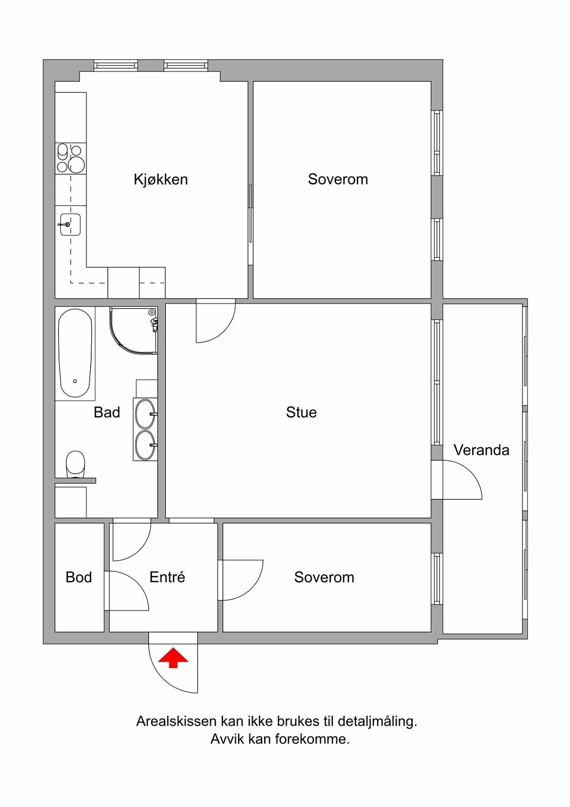 Plantegning 2D Galleribilde