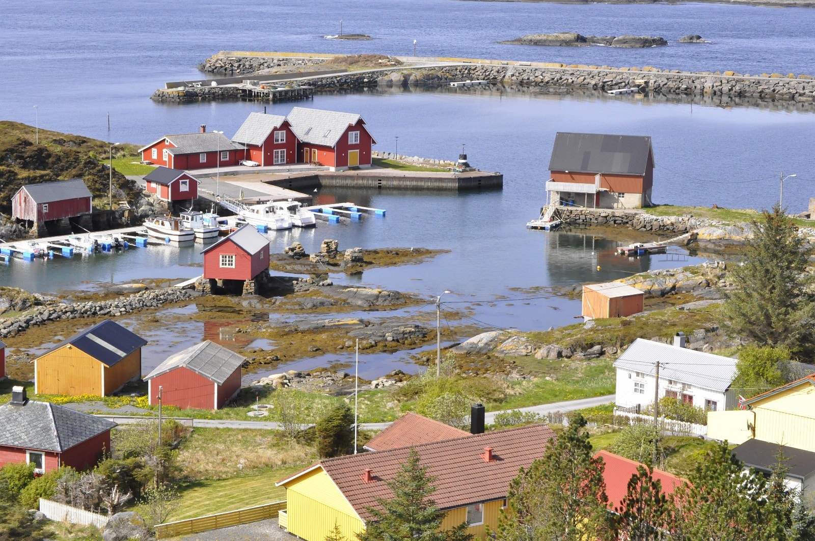 Utsiktsbilde fra det høyeste punktet på øya. Galleribilde