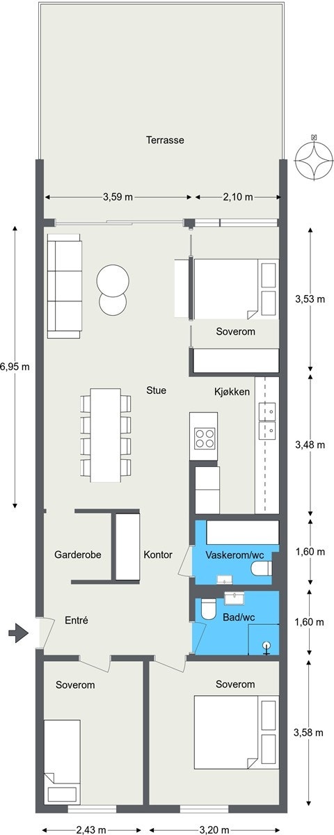 Plantegning Galleribilde