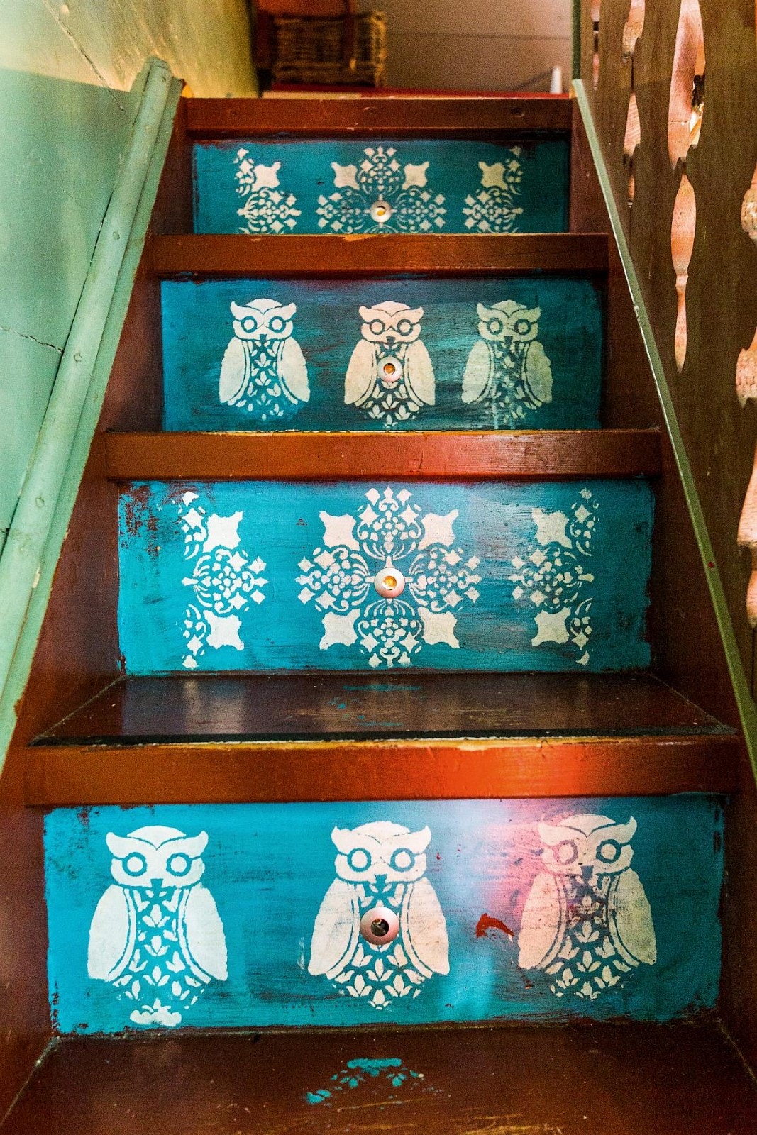 Trappen til 2. etg har og sitt særpreg Galleribilde