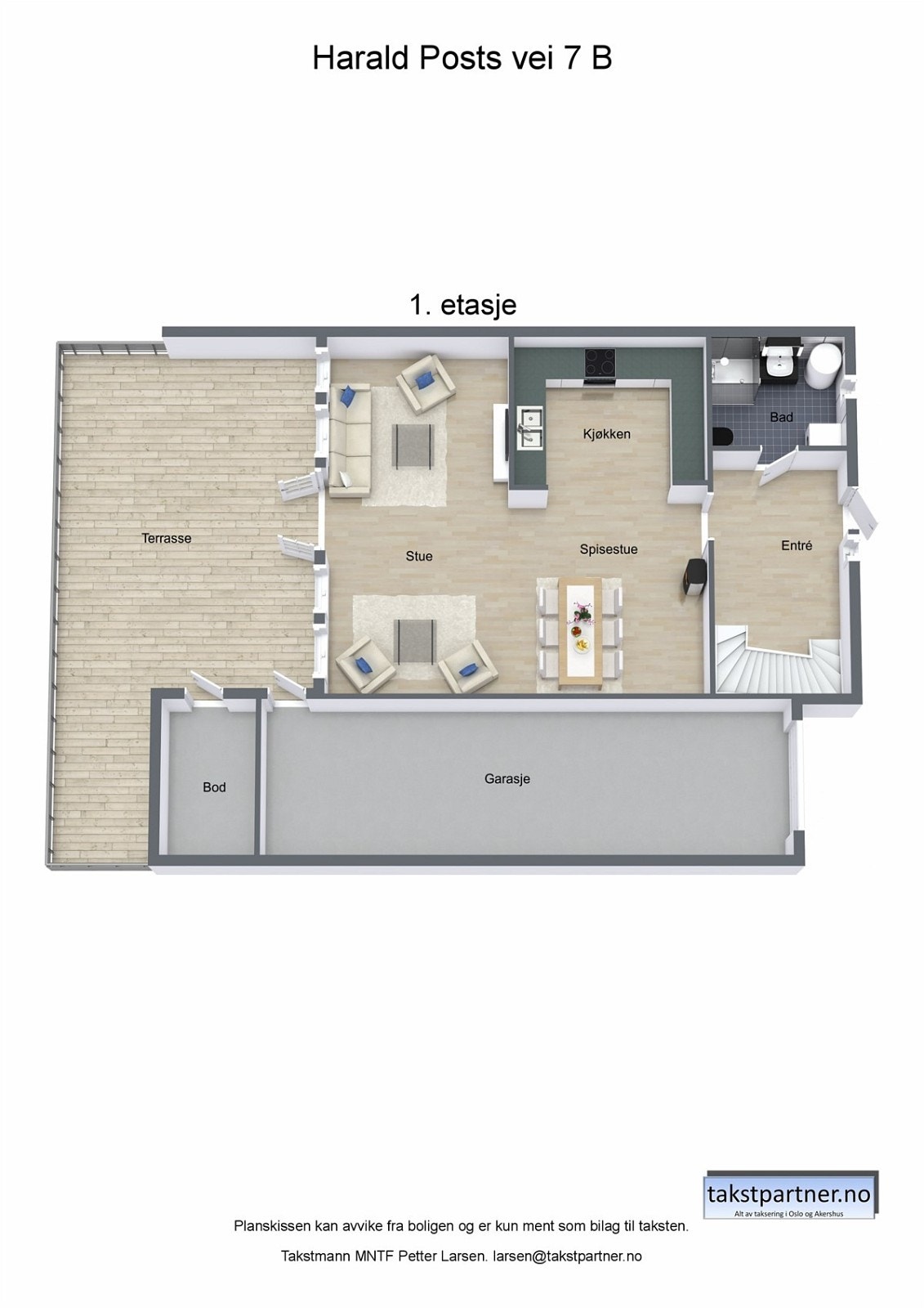 Plantegning 1 etg. Galleribilde