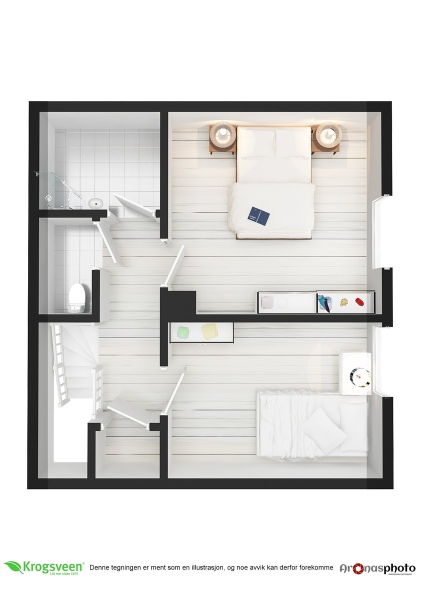 Plantegning 2.etasje Galleribilde