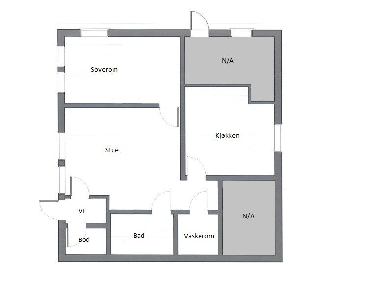 Plantegning Galleribilde