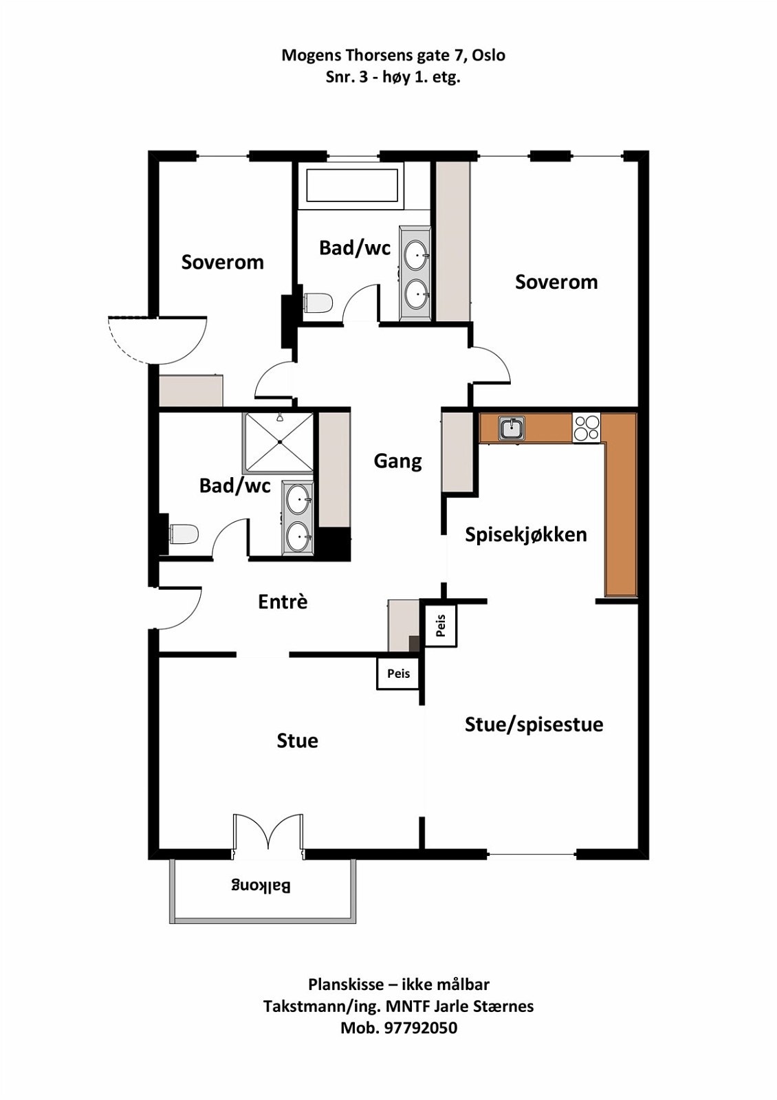 Planskisse Galleribilde