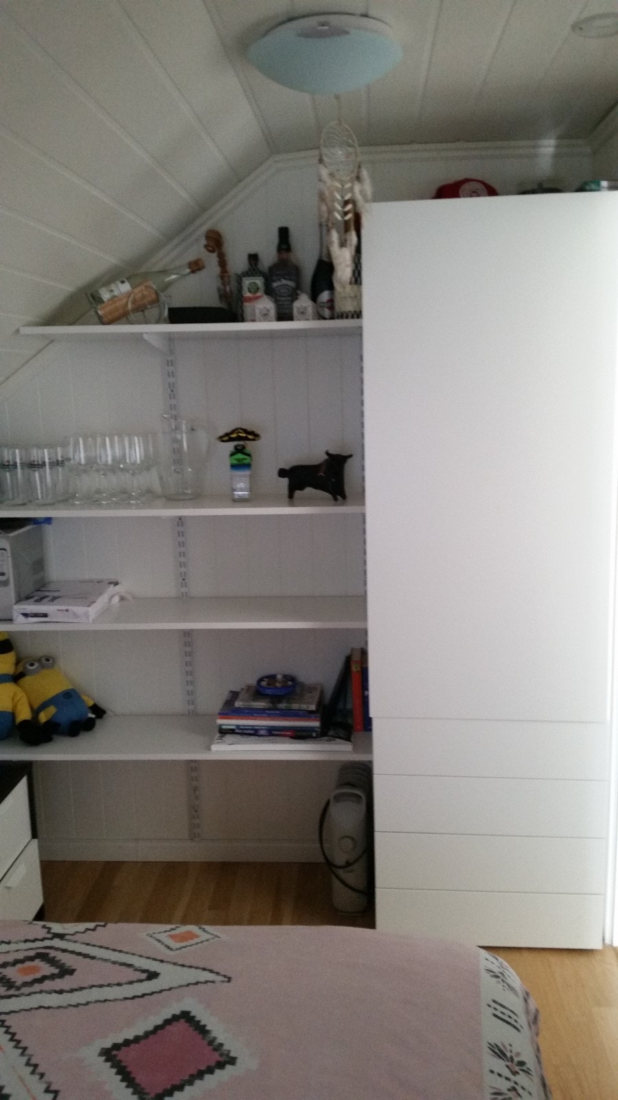 Oppbevaring på soverom. Galleribilde