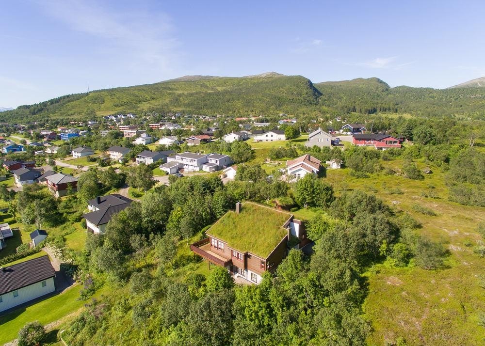Eiendommen sett fra lufta Galleribilde