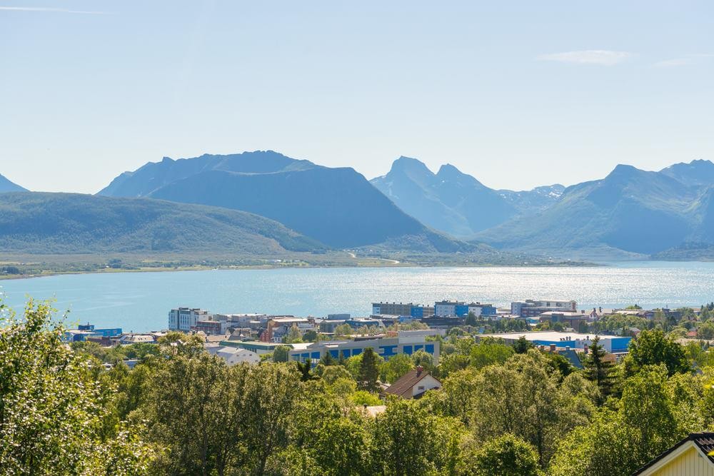 Utsikt mot Møysalen. Lofotfjellene ses også i sør Galleribilde